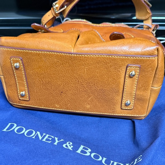 Dooney & Bourke Brown Leather Shoulder Bag - Picture 5 of 7